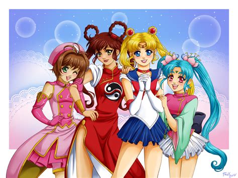 90s Magical Girls By Fallenmessiahx On Deviantart