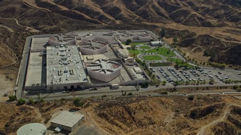 76k Stock Footage Aerial Video Of The Supermax Facility At A Prison