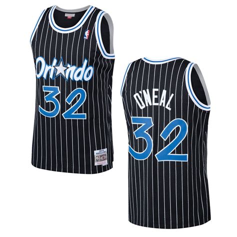 Orlando Magic Shaquille Oneal Black Mitchell And Ness Swingman Jersey