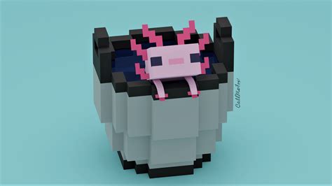 Cute Little Predator In Minecraft Axolotl Rminecraft