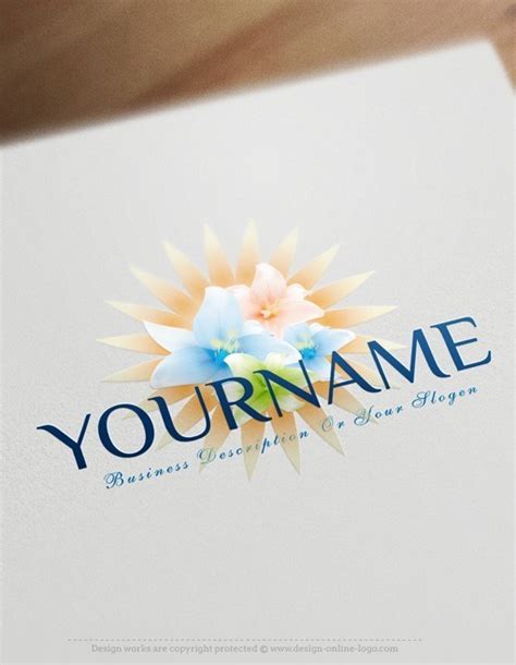 exclusive design lotus flowers logo  business card