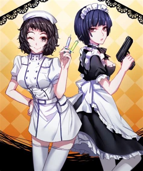 nurse kawakami and maid takemi r persona5