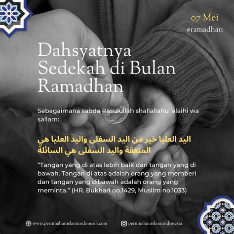 Dahsyatnya Sedekah Di Bulan Ramadhan Perumahan Islami Murah Dan Mewah