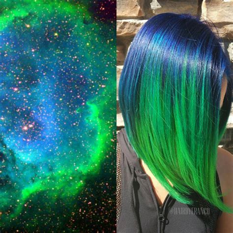 Galaxy Hair галактика в волосах
