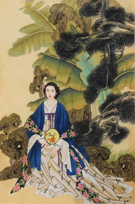 Chinese Beautiful Ladies Painting 3506032 90cm X 135cm35〃 X 53〃