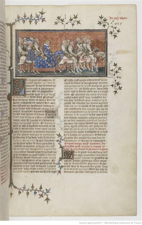Grandes Chroniques De France Fol 438r 1375 1380 Henri Du Trévou And Raoulet Dorléans
