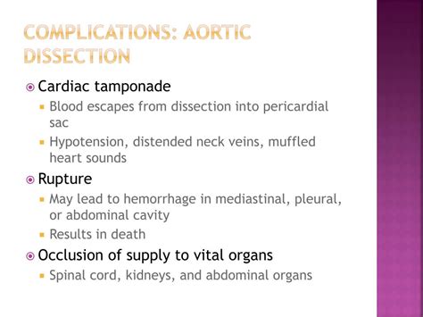 Aortic Dissection Signs And Symptoms