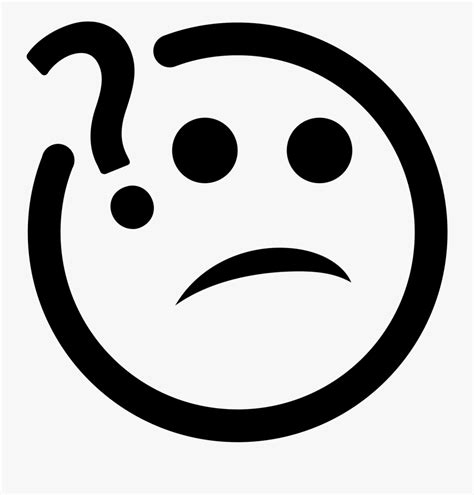 Smiley Face Question Mark Free Download Clip Art Question Emoji Black