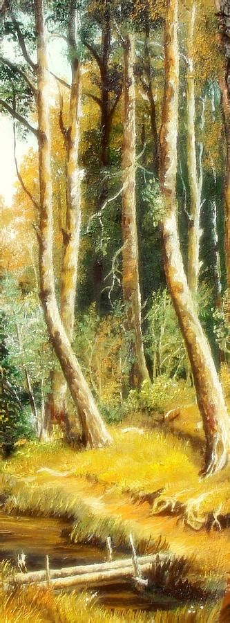 Birch Forest Painting By Sorin Apostolescu Fine Art America