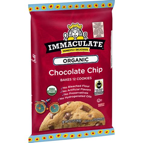 Organic Chocolate Chip Cookie Dough Immaculate 12 Oz Delivery