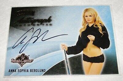 Benchwarmer Anna Sophia Berglund Hockey Black Ink Auto Playboy Playmate Ebay