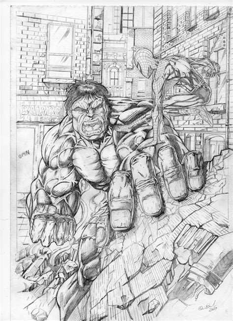 Hulk Vs Spider Man By Paboccardi On Deviantart