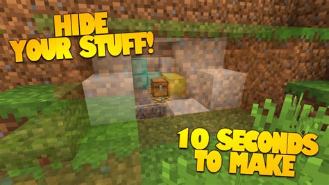 Minecraft Redstone How To Make A Secret Room In 10 Seconds Hidden