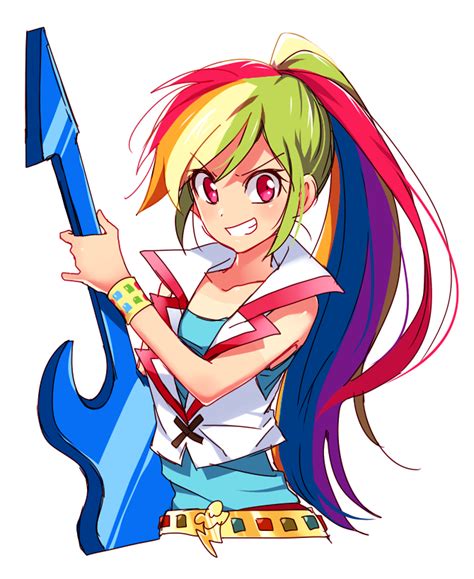 Choose the right colors and make a beautiful picture. Rainbow dash | Irmãs anime, Cartoons desenho, Versão anime