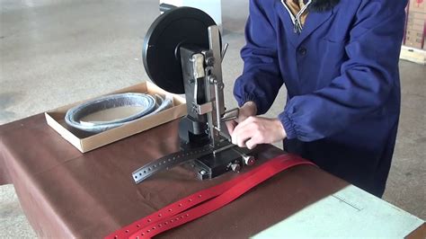 Hand Operated Hole Punching Machine For Leather Belt And Strap Youtube
