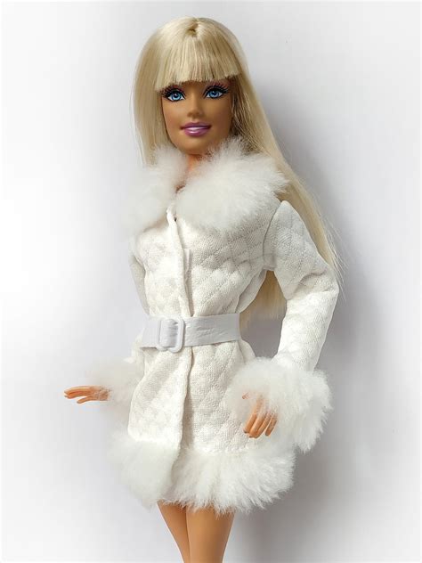 barbie clothes barbie winter coat barbie jacket barbie etsy