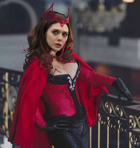 Scarlet Witch Inspired Corset Costume Avengers Costume