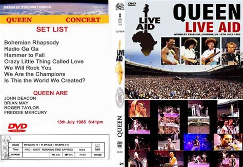 21 クイーン Live Aid 1985 高画質 Queen Dvd Souflesh 音楽工房