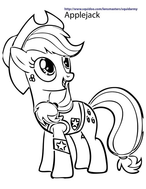 Article by best coloring pages. My Little Pony Coloring pages - Squid Army