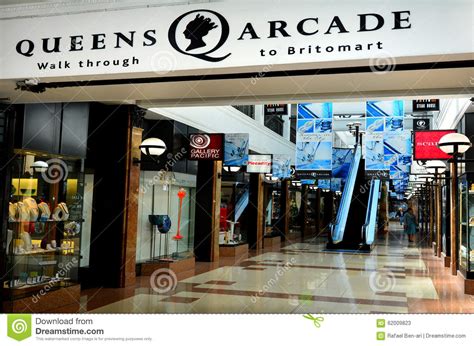 Queens Arcade Historic Auckland Cbd Shopping Center Editorial Stock