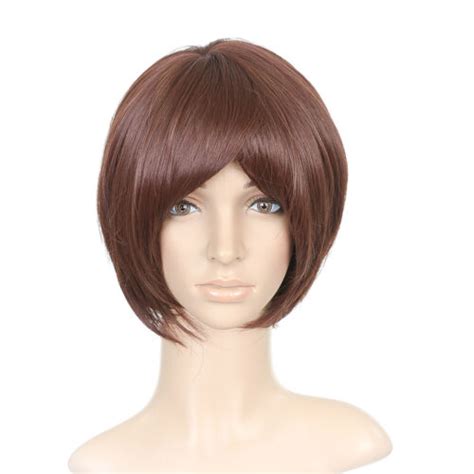 Red Brown Short Length Anime Cosplay Costume Wig Ebay