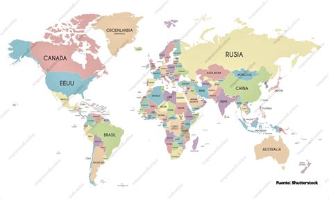 Mapa Mundi Mapa Completo Politico Mapa Continentes E Paises Em 2020 Images