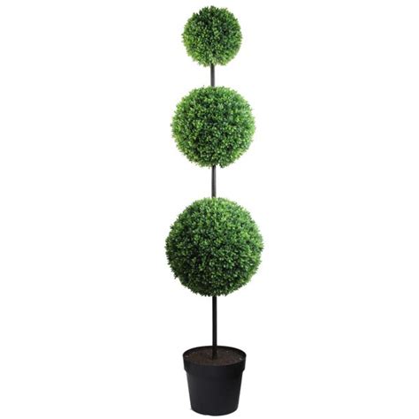 Admired By Nature 66 Tall Artificial Boxwood Triple Ball Shaped