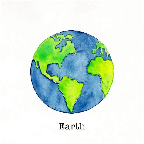 Tiny Earth Watercolor Painting By Larenaissancegirl On Deviantart