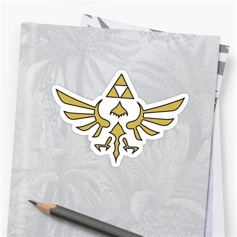 royal crest skyward sword style stickers by akesha redbubble