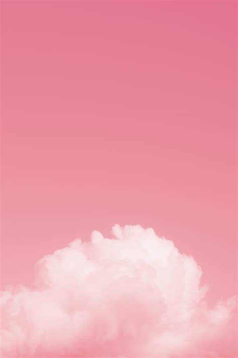 Cloud Sky Pink Minimalism Hd Phone Wallpaper Peakpx