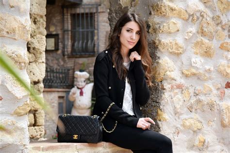 Italian Fashion Blogger Alessia Wearing A Chanel Bag Visits Umbria