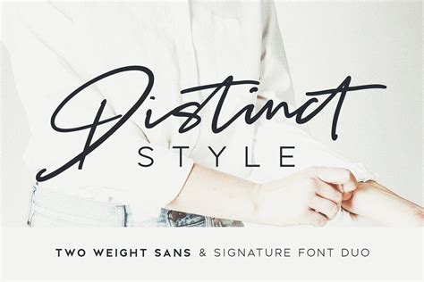 Distinct Style Font Duo Signature Fonts Fashion Magazine Typography