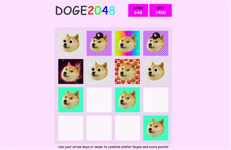 Our Obsession The 2048 Tile Game With Cats Corgis And Doge