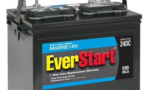 Everstart Lead Acid Marine Rv Deep Cycle Battery Group Size 27dc 12