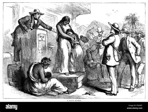 Slave Auction 19th Century Na Slave Auction In The American South Before The Civil War Wood