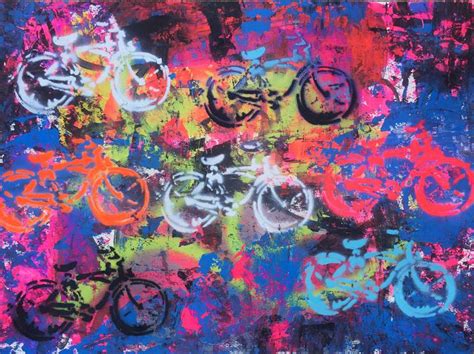 Abstract Bicycle Painting At Explore Collection Of