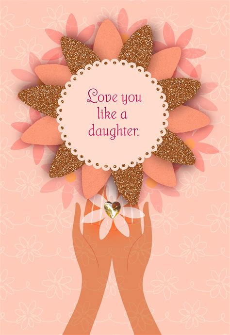 Love You Like A Daughter Birthday Card Greeting Cards Hallmark Hot