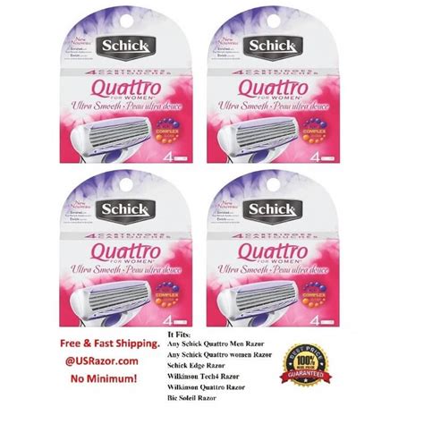 Schick quattro for women, shelton, connecticut. 16 Schick Quattro Women Razor Blades Cartridges Quatro ...