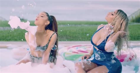 Ariana Grande And Nicki Minaj Bed Music Video Popsugar Middle East