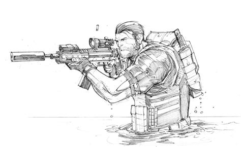 Punisher Sketch 2 By Max Dunbar On Deviantart