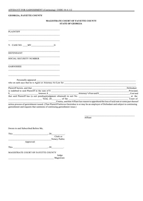 Fillable Certification Of Personal Service Form Magistrate Court Of