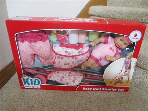 Kid Connection Baby Doll Stroller Play Set Diaper Bag Assorted