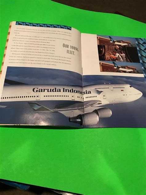Garuda Indonesia The Airline Of Indonesia Inflight Brochure Vintage
