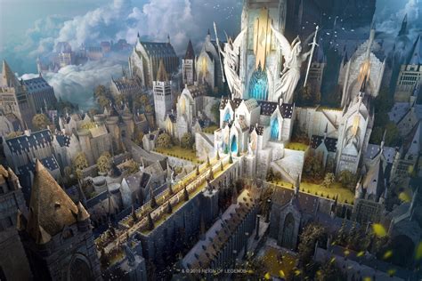 Julian Bauer Fantasy Art Artwork City Fantasy City Castle Hd Wallpaper