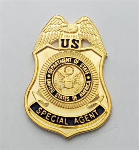 Us Department Of State Special Agent Badge Mini Pin Lapel Hat Etsy