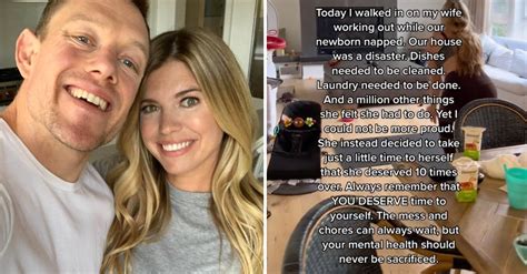 Dad Met With Backlash After Praising Wife For Working Out Instead Of Cleaning Messy House Vt
