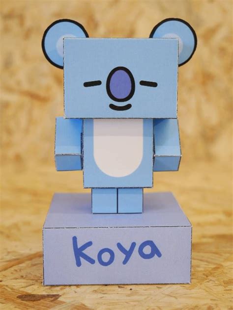 Bt21 Koya Papercraft In 2022 Paper Crafts Paper Games Paper Toys