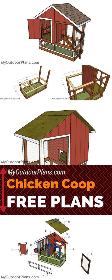 Check Out My 4x8 Chicken Coop Plans Free Learn How To Build A Small