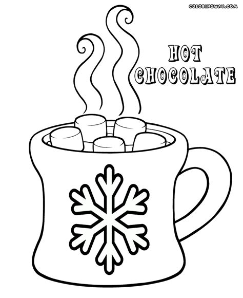Cup Of Hot Chocolate Coloring Pages | Hot chocolate clipart, Coloring pages to print, Coloring pages