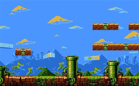 Super Mario Bros Level 1 1 Dual Screen Wallpaper By Hd Wallpapers